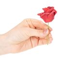 Artificial Red Rose with Wire Stem 5cm Head, Pack of 100 | Floristik24.co.uk