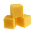 Floristik24 Wet stick foam mini cubes yellow 300pcs