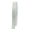 Floristik24 Organza ribbon gift ribbon white ribbon selvedge 15mm 50m white