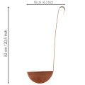 Plant Bowl Hanging Kitchen Decoration Trowel Rust Ø16.5cm 2pcs | Floristik24.co.uk