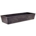 Floristik24 Versatile Rectangular Grey Planter Bowl – 37cm Durable Plastic for Indoor and Outdoor Use