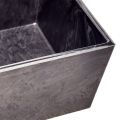 Versatile Rectangular Grey Planter Bowl – 37cm Durable Plastic for Indoor and Outdoor Use | Floristik24.co.uk
