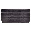 Versatile Rectangular Grey Planter Bowl – 37cm Durable Plastic for Indoor and Outdoor Use | Floristik24.co.uk