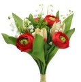 Floristik24 Ranunculus bouquet Tulip bouquet red