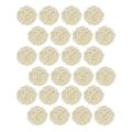Bleached Rattan Balls Cream Ø5cm Set of 24 | Floristik24.co.uk