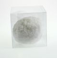 Floristik24 Snowball with glitter, white Ø20cm