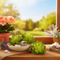 Artificial Green Succulent Set for Bowls or Vases, 10cm, 4 Pieces | Floristik24.co.uk