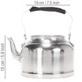 Metal Zinc-Look Vintage Teapot Planter Ø19cm H15cm Silver | Floristik24.co.uk