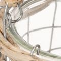 Lantern for hanging glass metal willow Ø14.5cm 2pcs | Floristik24.co.uk