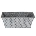 Zinc bowl with diamond pattern