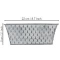 Zinc bowl with diamond pattern 22cm×12cm | Floristik24.co.uk