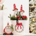 Ceramic Gnome Stake Figures with Red Mushroom Hat and Long Beard – Set of 2, 17cm | Floristik24.co.uk